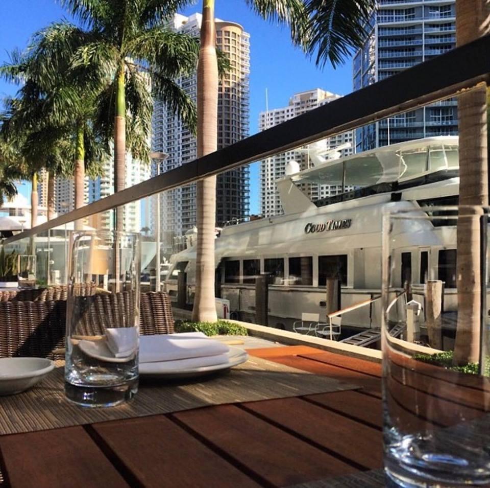 Zuma Waterfront Restaurant Boat Dock, Downtown Miami