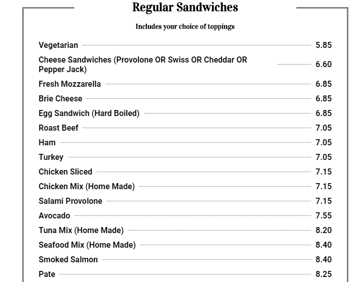 La Sandwicherie Restaurant